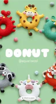 Aquariwool - Nguyễn Thanh Hương - Donuts animals